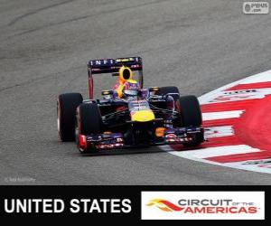 yapboz Mark Webber - Red Bull - 2013 Birleşik Devletler Grand Prix, gizli bir 3.